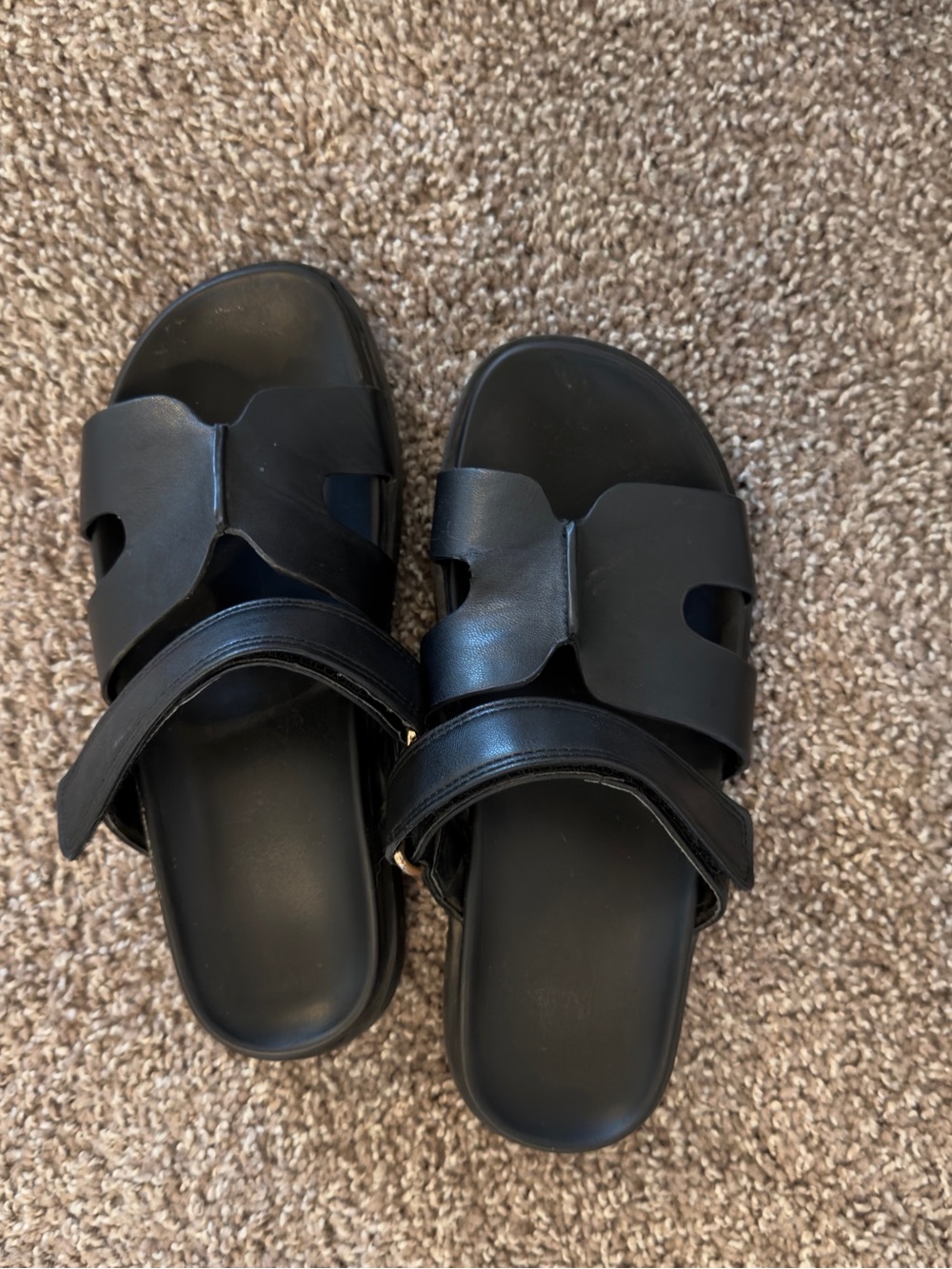 Target Black Women's Slide Sandals with Wide Straps